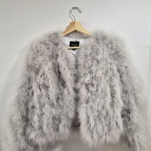 Lamarque Soft Gray Teddy Jacket
